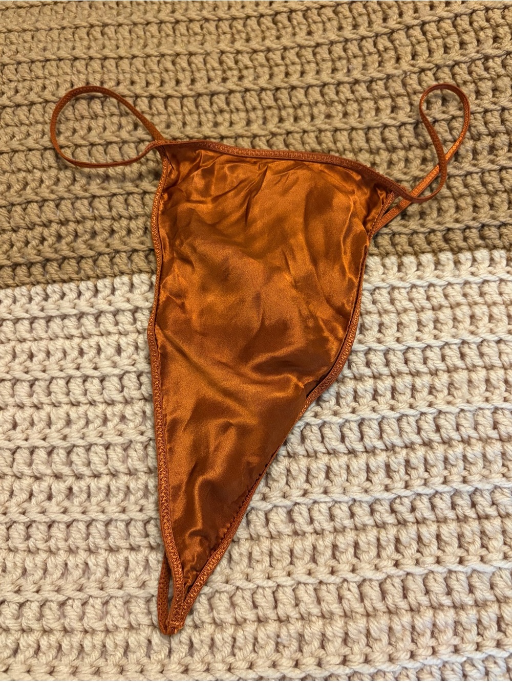 VTG 2006 Victoria's Secret Very Sexy Lace Babydoll Chemise - Size M Burnt Orange - Picture 8 of 10